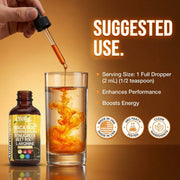 AdaptoDrive - Maca Root Ashwagandha Fenugreek Beet Root L-Arginine Liquid Drops
